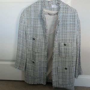 Oversized quilted blazer